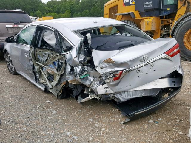 4T1BK1EB8JU284339 - 2018 TOYOTA AVALON XLE SILVER photo 3