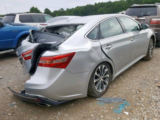4T1BK1EB8JU284339 - 2018 TOYOTA AVALON XLE SILVER photo 4