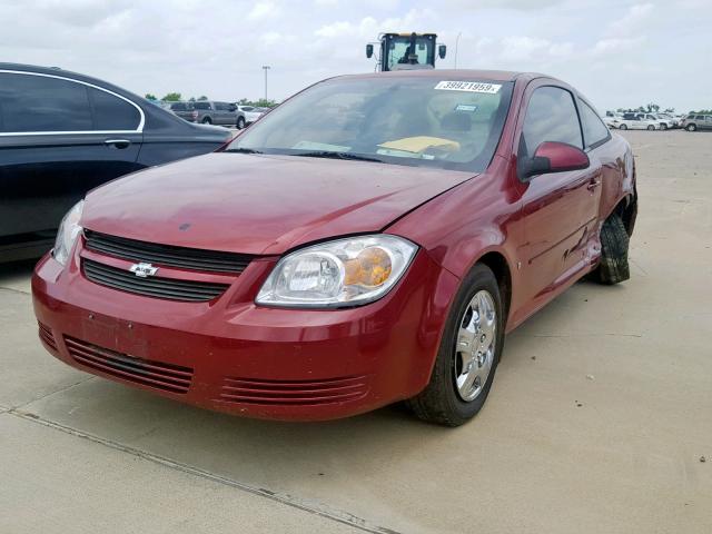 1G1AL18F287177056 - 2008 CHEVROLET COBALT LT MAROON photo 2