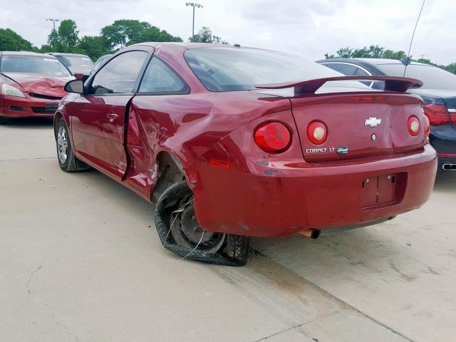 1G1AL18F287177056 - 2008 CHEVROLET COBALT LT MAROON photo 3