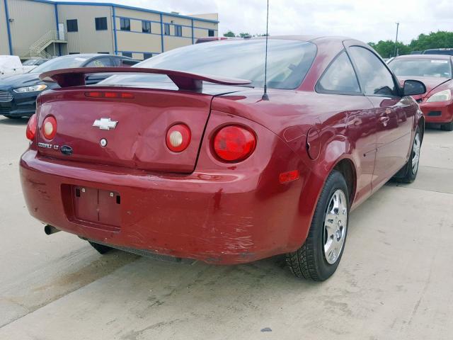 1G1AL18F287177056 - 2008 CHEVROLET COBALT LT MAROON photo 4