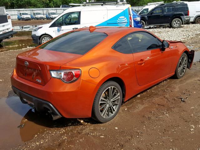 JF1ZNAA15G8705576 - 2016 TOYOTA SCION FR-S ORANGE photo 4