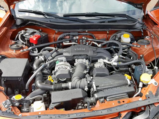 JF1ZNAA15G8705576 - 2016 TOYOTA SCION FR-S ORANGE photo 7