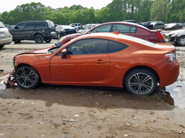 JF1ZNAA15G8705576 - 2016 TOYOTA SCION FR-S ORANGE photo 9