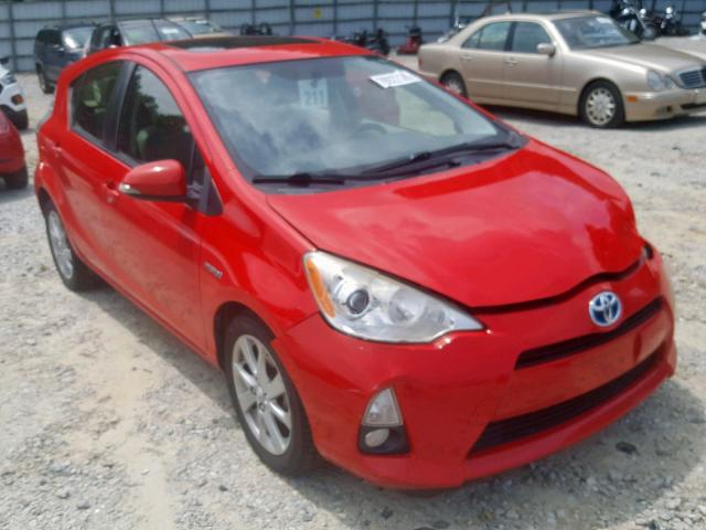 JTDKDTB34D1047778 - 2013 TOYOTA PRIUS C RED photo 1