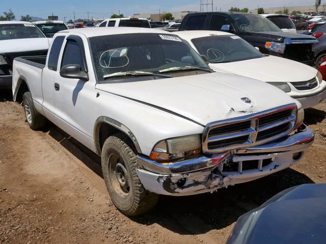 1B7GL32X92S587629 - 2002 DODGE DAKOTA SPO WHITE photo 1