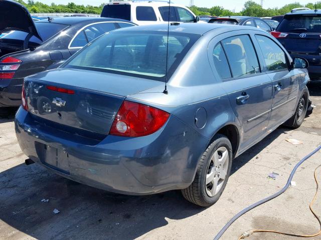 1G1AK52F157509390 - 2005 CHEVROLET COBALT BLUE photo 4