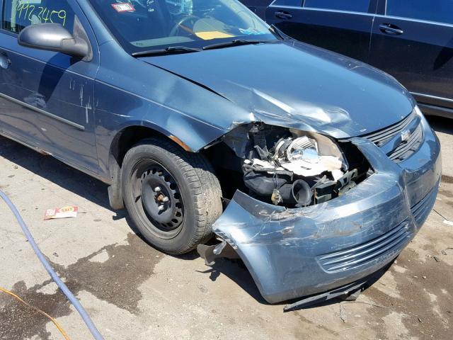 1G1AK52F157509390 - 2005 CHEVROLET COBALT BLUE photo 9