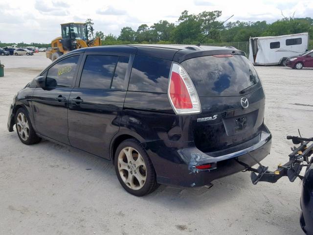 JM1CR2W36A0362920 - 2010 MAZDA 5 BLACK photo 3