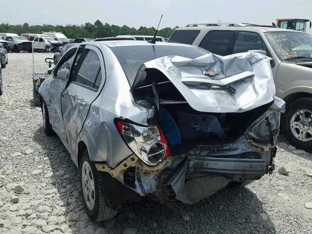 1G1JA5SH4E4118840 - 2014 CHEVROLET SONIC LS 灰色 照片 3