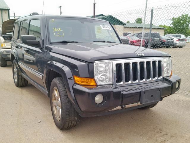 1J8HG58288C110850 - 2008 JEEP COMMANDER BLACK photo 1