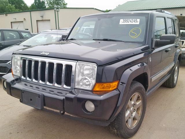 1J8HG58288C110850 - 2008 JEEP COMMANDER BLACK photo 2
