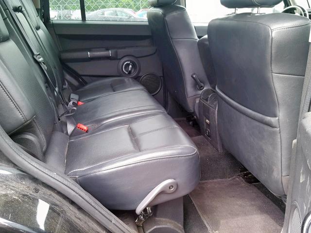 1J8HG58288C110850 - 2008 JEEP COMMANDER BLACK photo 6