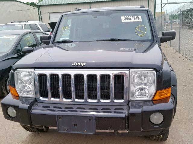 1J8HG58288C110850 - 2008 JEEP COMMANDER BLACK photo 9