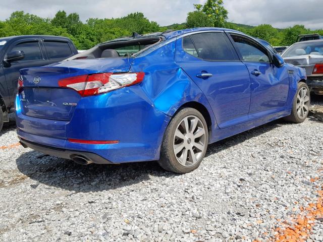 5XXGR4A60CG078506 - 2012 KIA OPTIMA SX BLUE photo 4