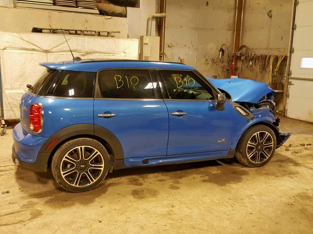 WMWZC5C50EWP38482 - 2014 MINI COOPER S C BLUE photo 9