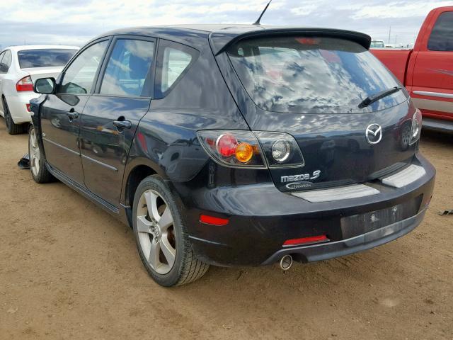 JM1BK143051276838 - 2005 MAZDA 3 HATCHBAC BLACK photo 3