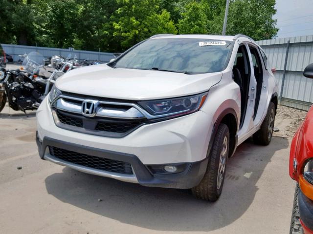 5J6RW2H84HL062792 - 2017 HONDA CR-V EXL WHITE photo 2