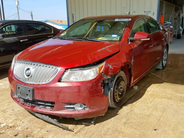 1G4GC5ED6BF311636 - 2011 BUICK LACROSSE C RED photo 2