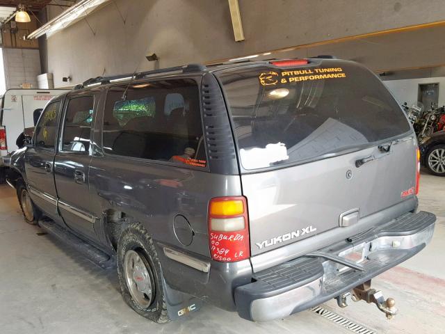 1GKFK16T81J310506 - 2001 GMC YUKON XL K GRAY photo 3