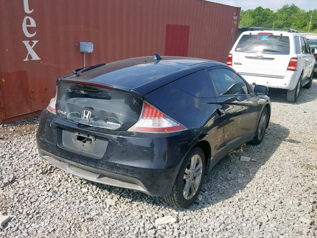 JHMZF1D46BS004018 - 2011 HONDA CR-Z BLACK photo 4