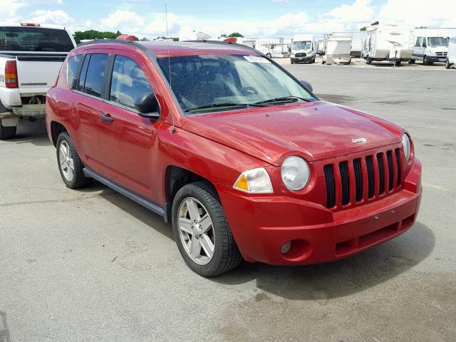 1J8FF47W97D205161 - 2007 JEEP COMPASS RED photo 1