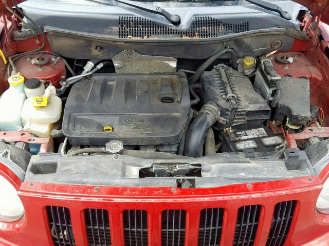 1J8FF47W97D205161 - 2007 JEEP COMPASS RED photo 7