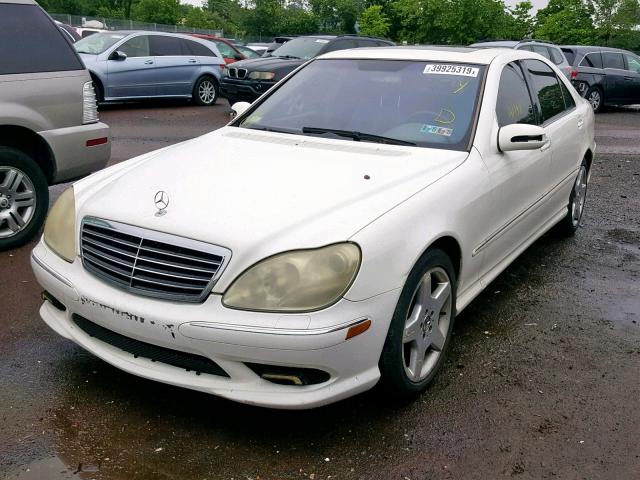 WDBNG84J14A396750 - 2004 MERCEDES-BENZ S 500 4MAT WHITE photo 2