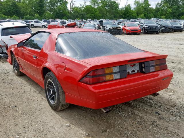 1G1FP23E1LL118451 - 1990 CHEVROLET CAMARO RS RED photo 3