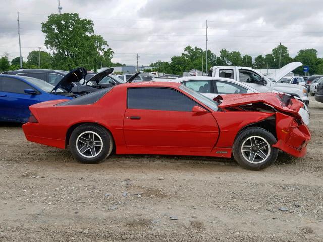 1G1FP23E1LL118451 - 1990 CHEVROLET CAMARO RS RED photo 9