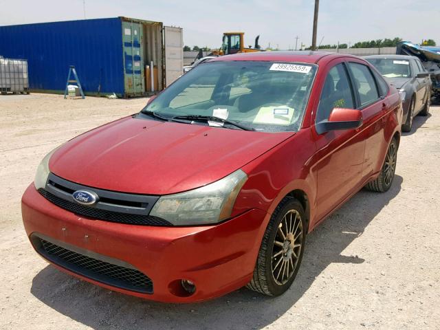 1FAHP3GN9BW151541 - 2011 FORD FOCUS SES RED photo 2