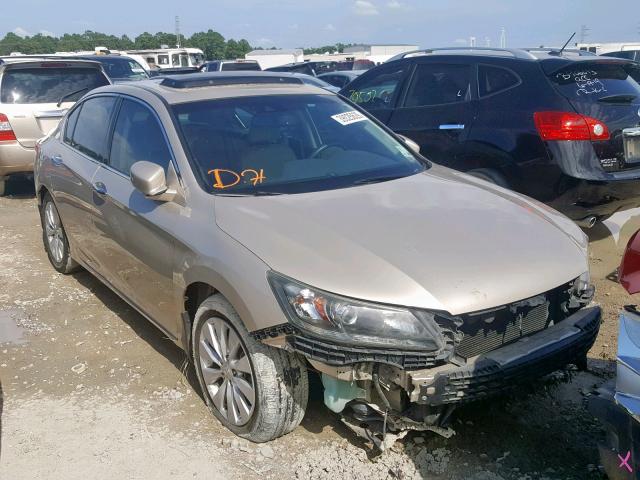 1HGCR3F8XDA036801 - 2013 HONDA ACCORD EXL TAN photo 1