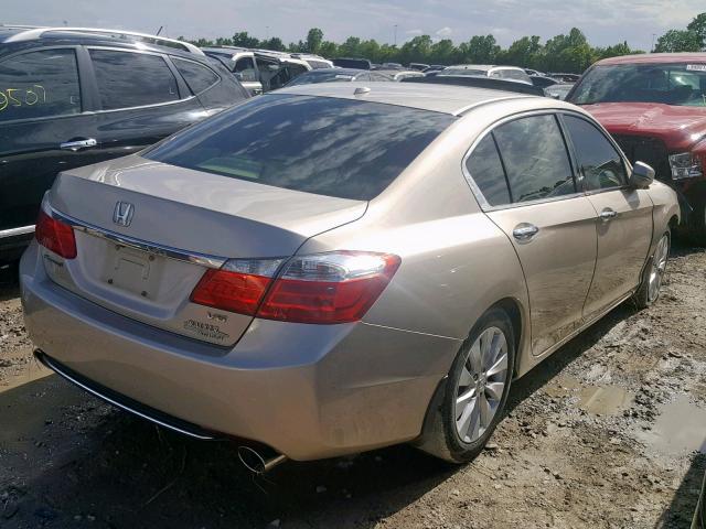 1HGCR3F8XDA036801 - 2013 HONDA ACCORD EXL TAN photo 4