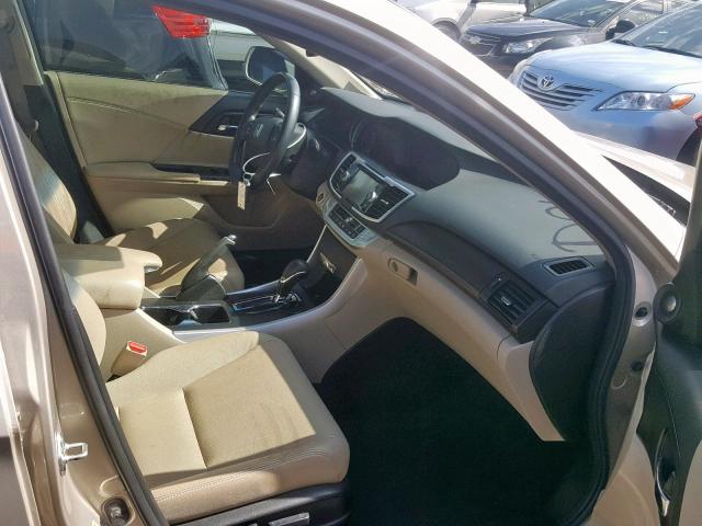 1HGCR3F8XDA036801 - 2013 HONDA ACCORD EXL TAN photo 5