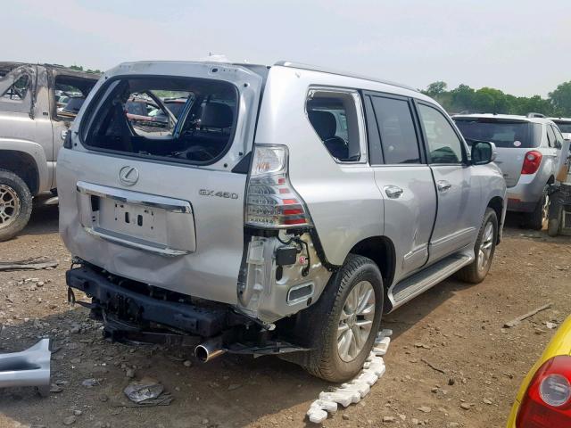 JTJBM7FX0J5188191 - 2018 LEXUS GX SILVER photo 4