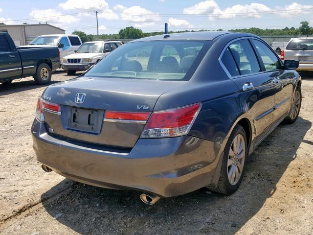 1HGCP3F82CA034027 - 2012 HONDA ACCORD EXL GRAY photo 4