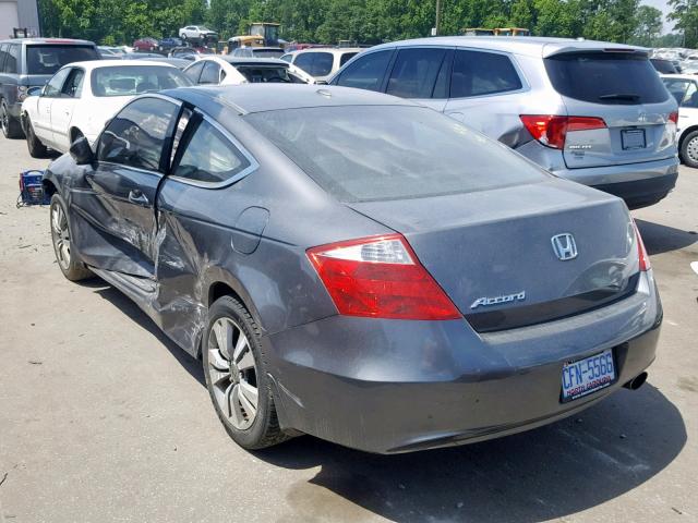 1HGCS12889A000773 - 2009 HONDA ACCORD EXL GRAY photo 3