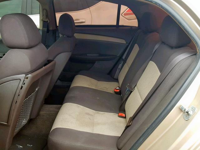 1G1ZH57B28F234419 - 2008 CHEVROLET MALIBU 1LT 金色 照片 6