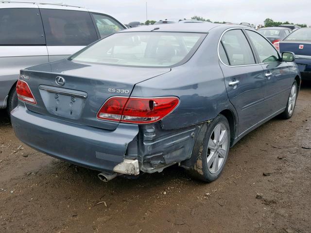 JTHBA30GX55092800 - 2005 LEXUS ES 330 GRAY photo 4