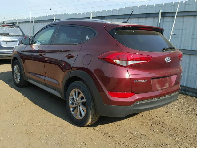 KM8J3CA40HU499025 - 2017 HYUNDAI TUCSON LIM BURGUNDY photo 3