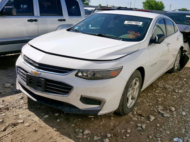 1G1ZC5ST3HF239403 - 2017 CHEVROLET MALIBU LS WHITE photo 2