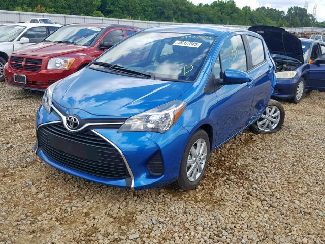 VNKKTUD32HA074089 - 2017 TOYOTA YARIS L BLUE photo 2