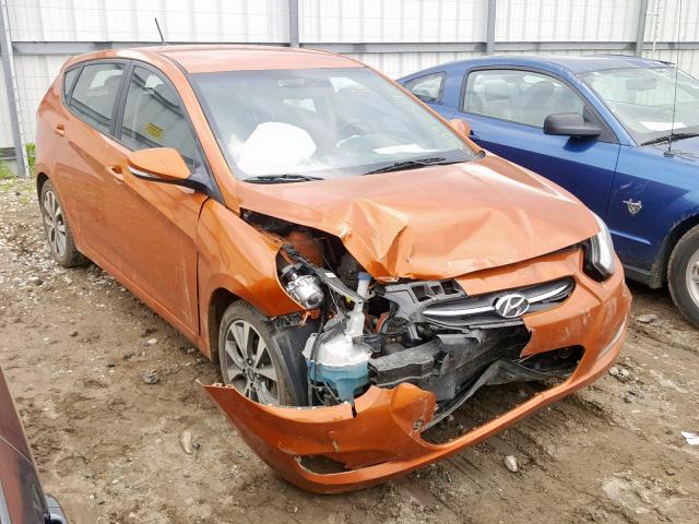 KMHCU5AE8GU240128 - 2016 HYUNDAI ACCENT SPO ORANGE photo 1