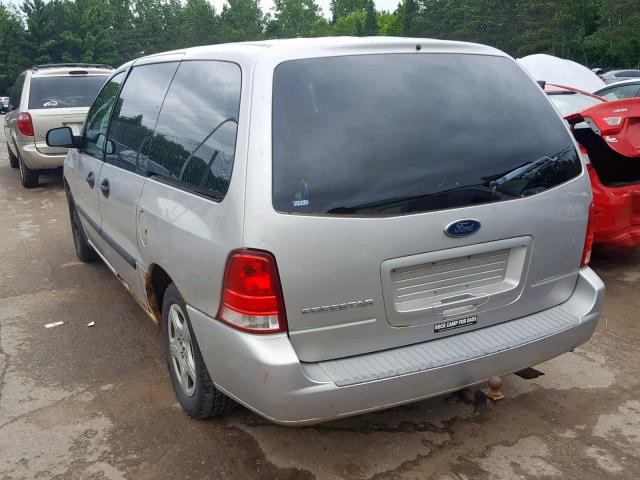 2FMZA50674BA95646 - 2004 FORD FREESTAR S SILVER photo 3