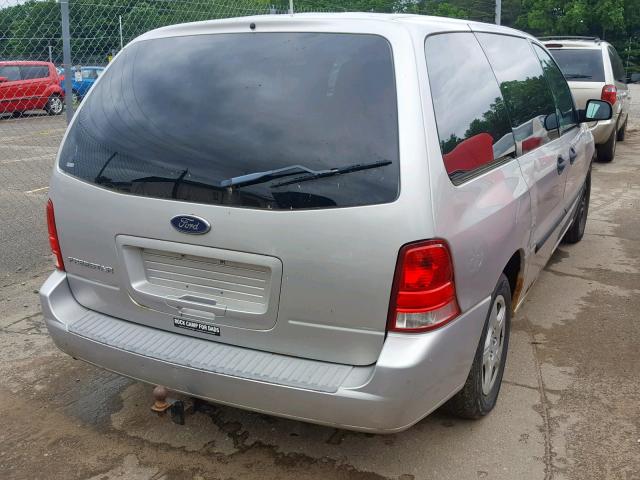 2FMZA50674BA95646 - 2004 FORD FREESTAR S SILVER photo 4