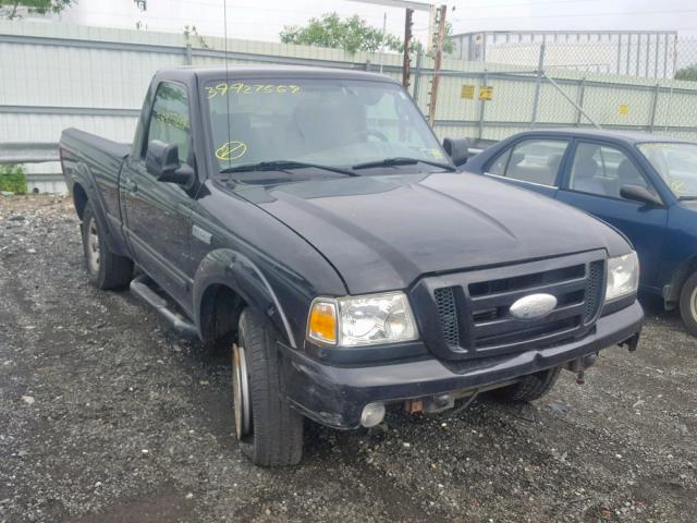 1FTYR10U16PA40735 - 2006 FORD RANGER BLACK photo 1