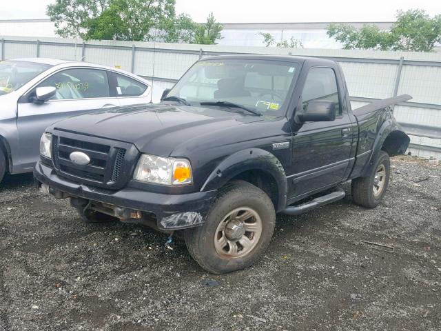 1FTYR10U16PA40735 - 2006 FORD RANGER BLACK photo 2