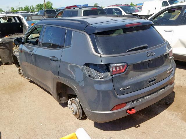 3C4NJDDB9HT667282 - 2017 JEEP COMPASS TR BLUE photo 3