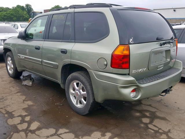 1GKDT13S742405671 - 2004 GMC ENVOY GREEN photo 3