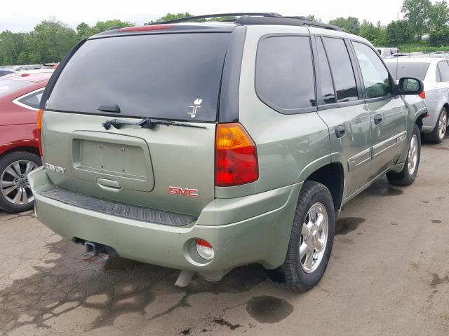 1GKDT13S742405671 - 2004 GMC ENVOY GREEN photo 4